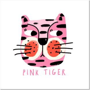 PINK TIGER Posters and Art